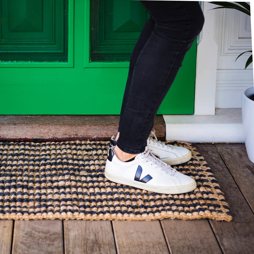 Zebra Caravan Jute Stripe Mat