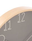 Karlsson Sencillo Wall Clock Dark Grey/Natural