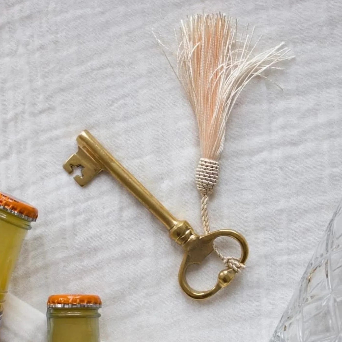 Brass bottle opener on sale keychain