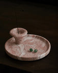 Linea Round Marble Tray