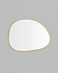 Pebble Mirror - Brass