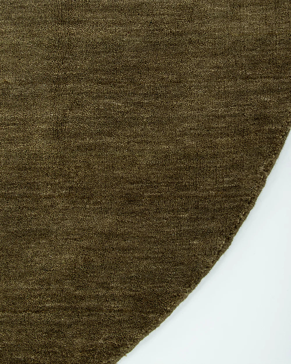 Baya Sandringham Moss NZ Wool Round Rug