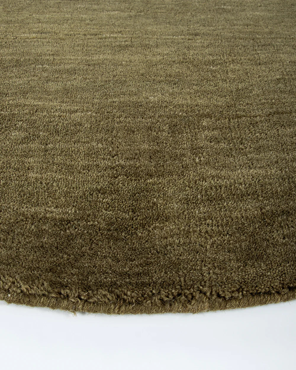 Baya Sandringham Moss NZ Wool Round Rug