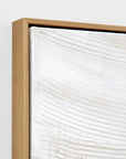 Sea Foam Framed Painting - White