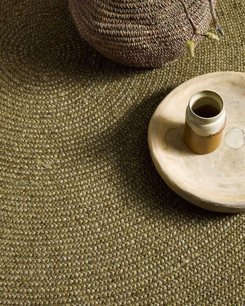 Baya Tairua Moss Green Round Rug