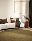 Baya Tairua Moss Green Round Rug