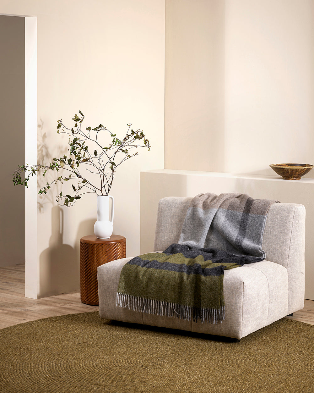 Baya Tairua Moss Green Round Rug