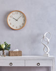 Leonard Wall Clock - Natural/White