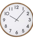 Leonard Wall Clock - Brown