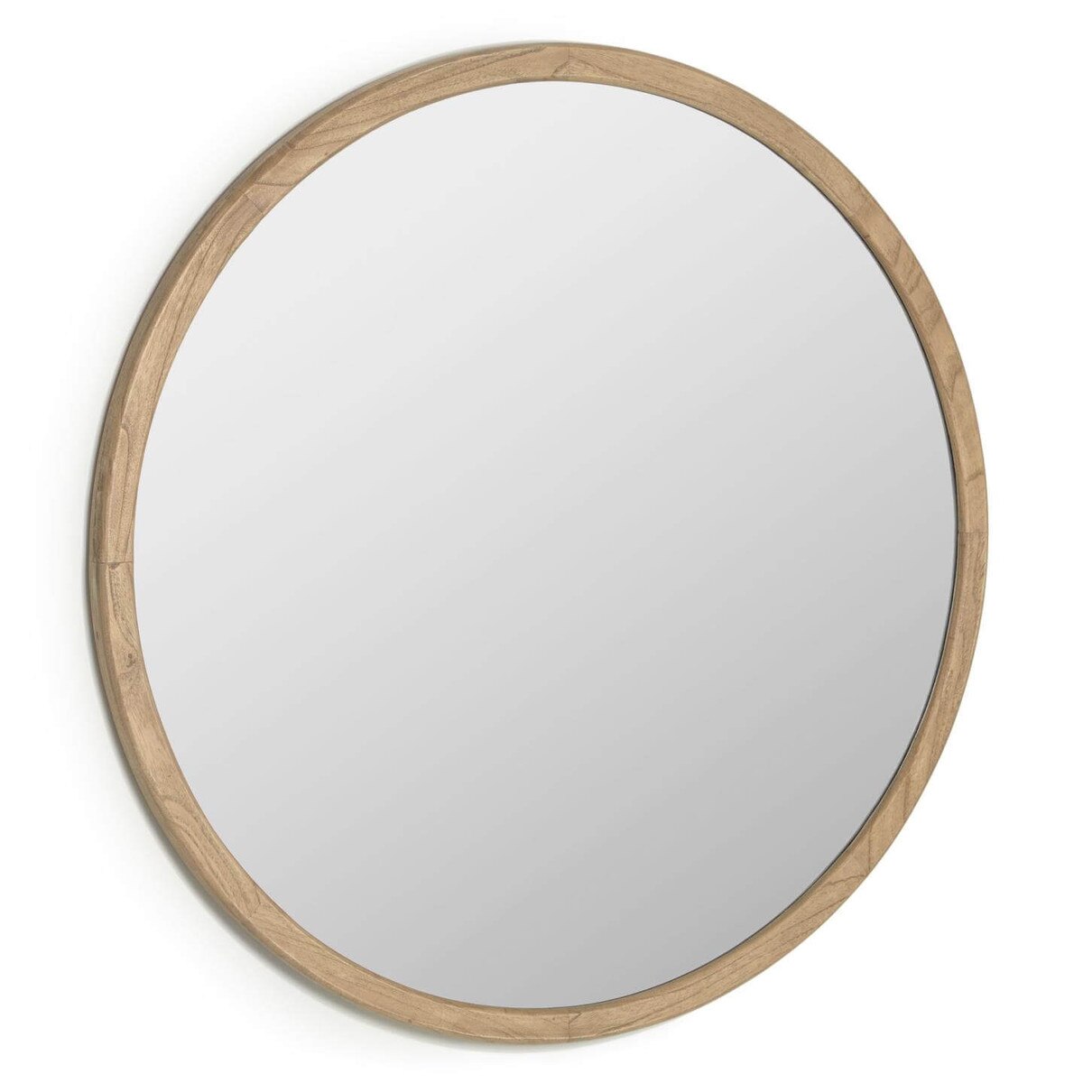 Retreat Round Timber Mirror