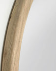 Retreat Round Timber Mirror