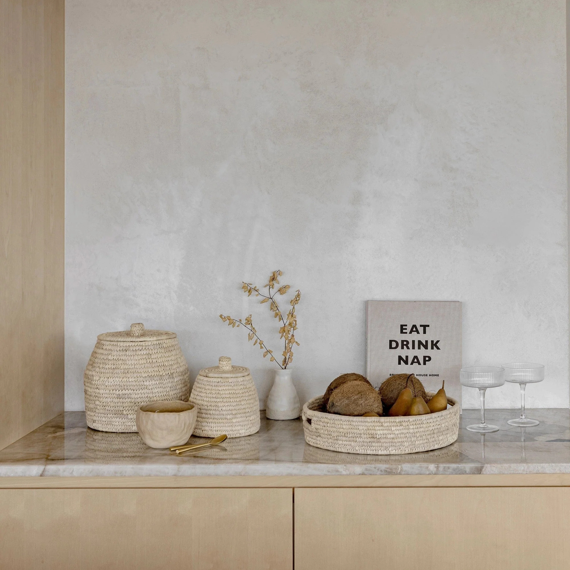 Pata Palm Fibre Tray by The Dharma Door