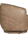 Lucca Swivel Chair | Enoki Brown | by Uniqwa Collections