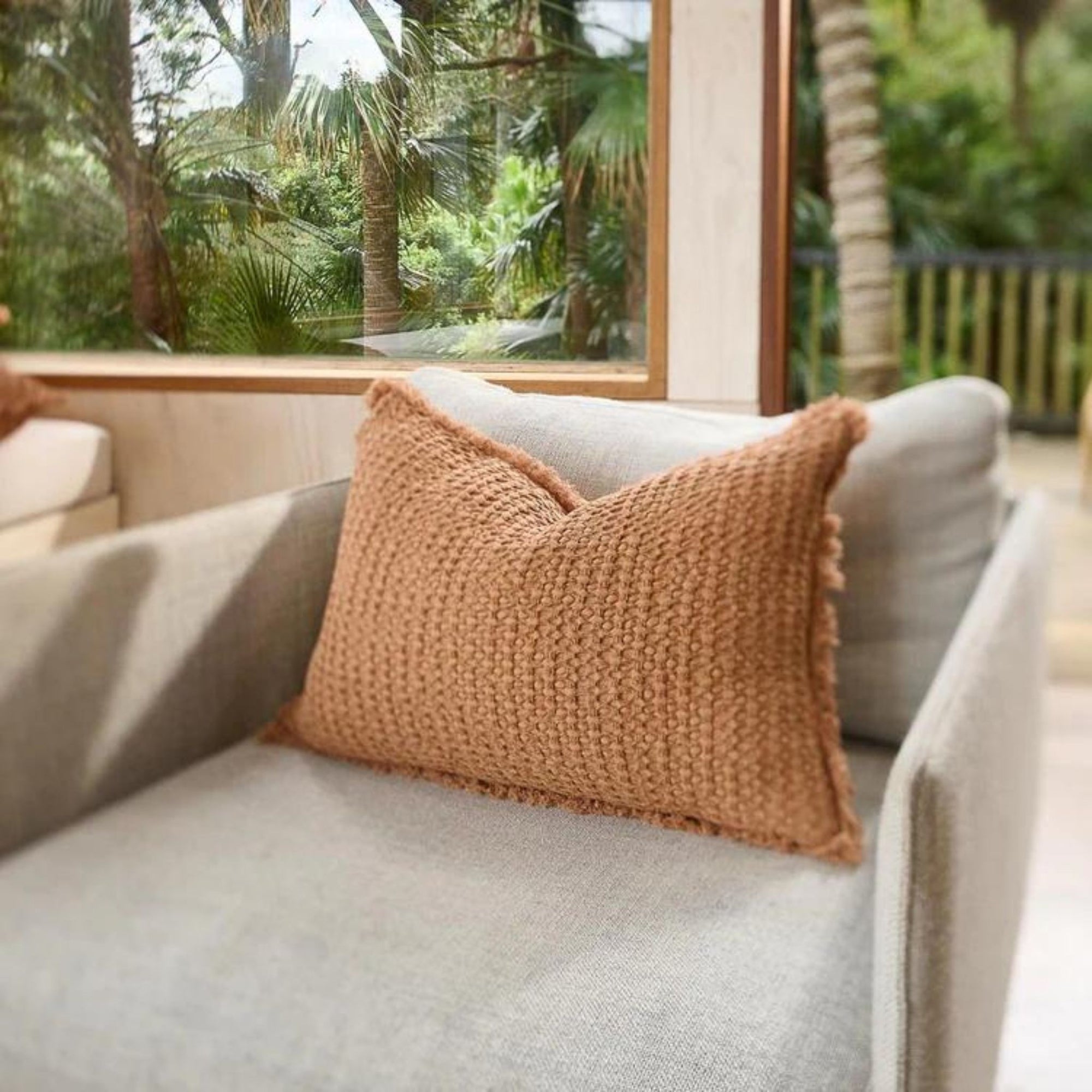Eadie Element Cushion - Ochre