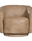 Lucca Swivel Chair | Enoki Brown | by Uniqwa Collections