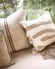 Zanth Linen Cushion - Ivory/Natural