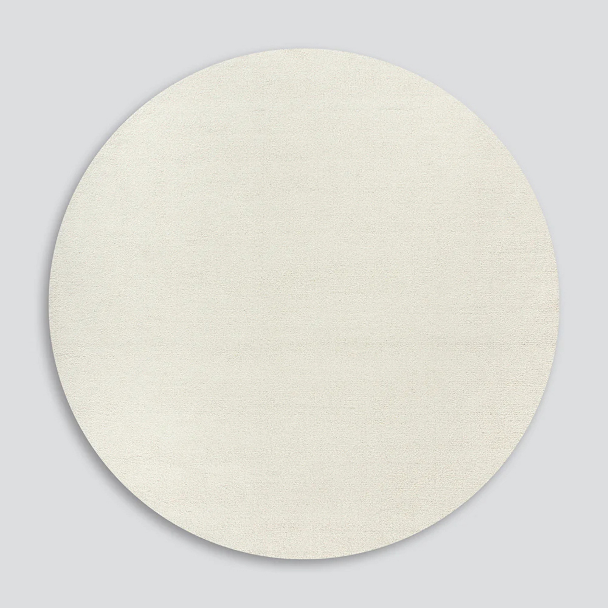 Dorset Natural White Round Floor Rug