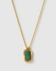 Teo Gold Necklace - Jade