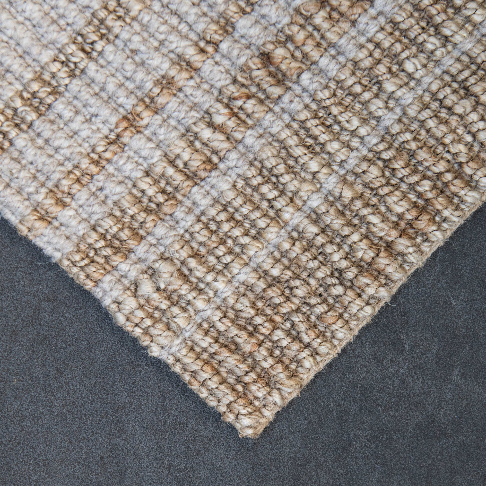 Zebra Lewis Self Stripe Wool &amp; Jute Runner