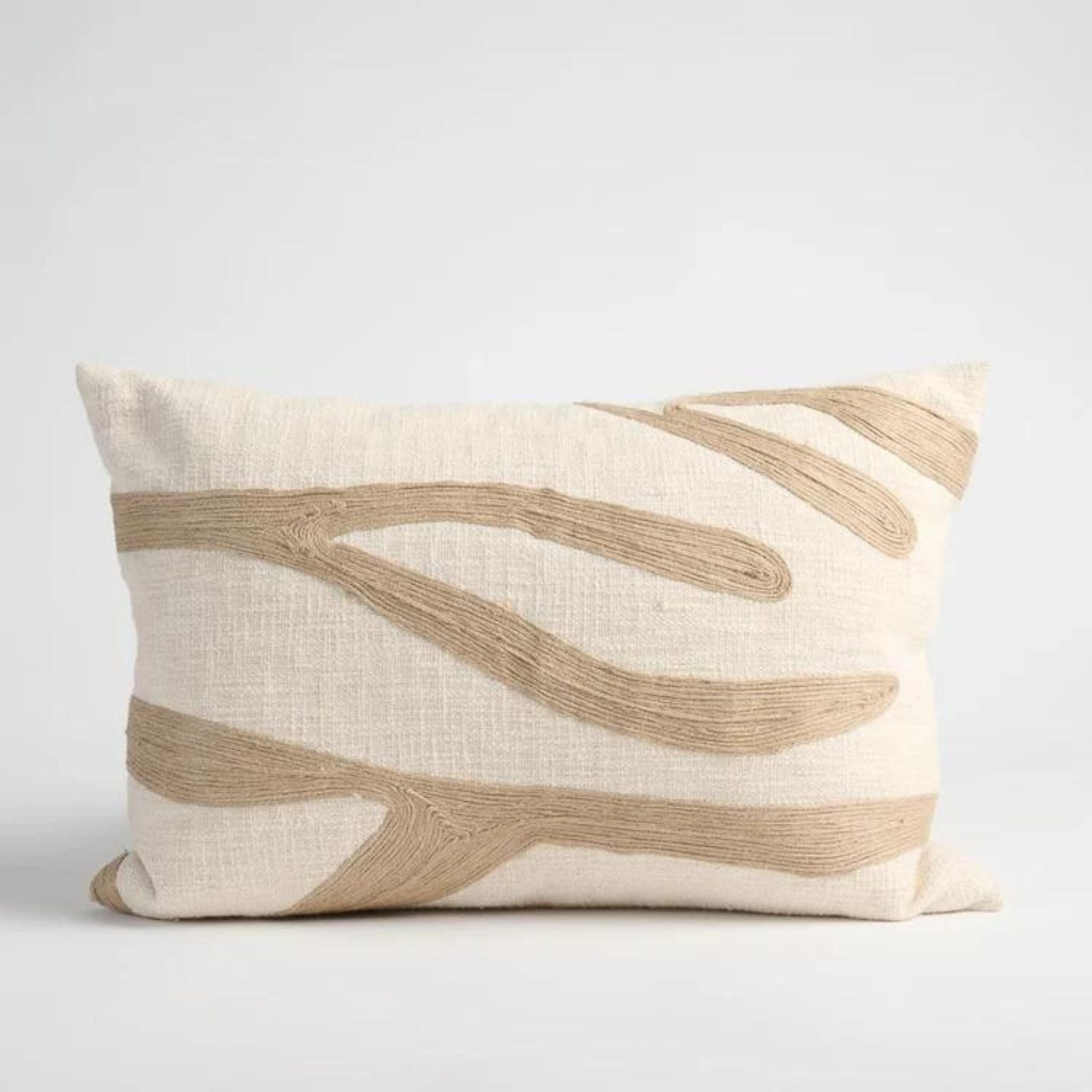 Zanth Linen Cushion - Ivory/Natural