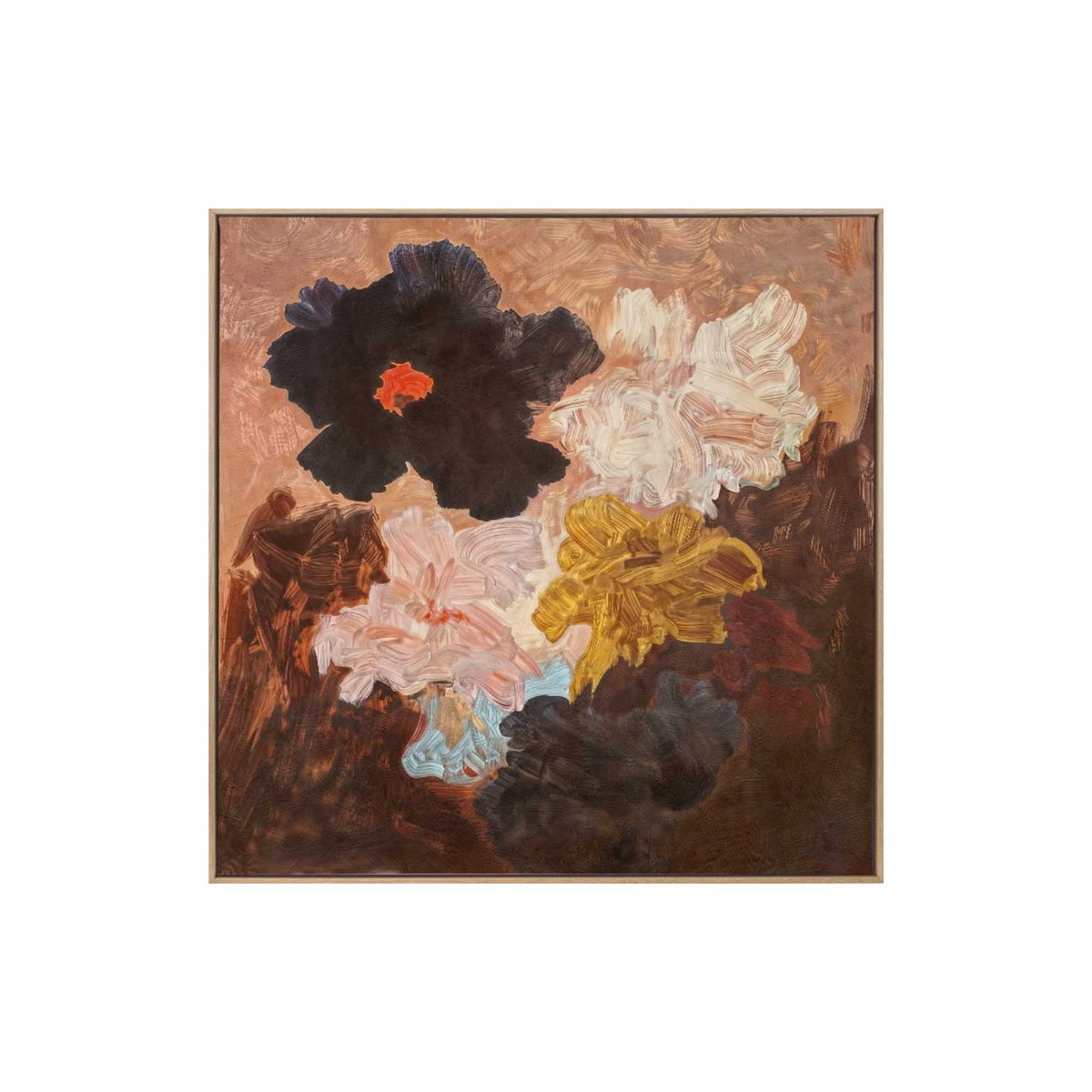Golden Hour Blooms Canvas Art Print