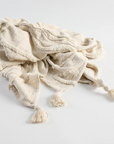 Lamond Linen Throw - Ivory/Natural