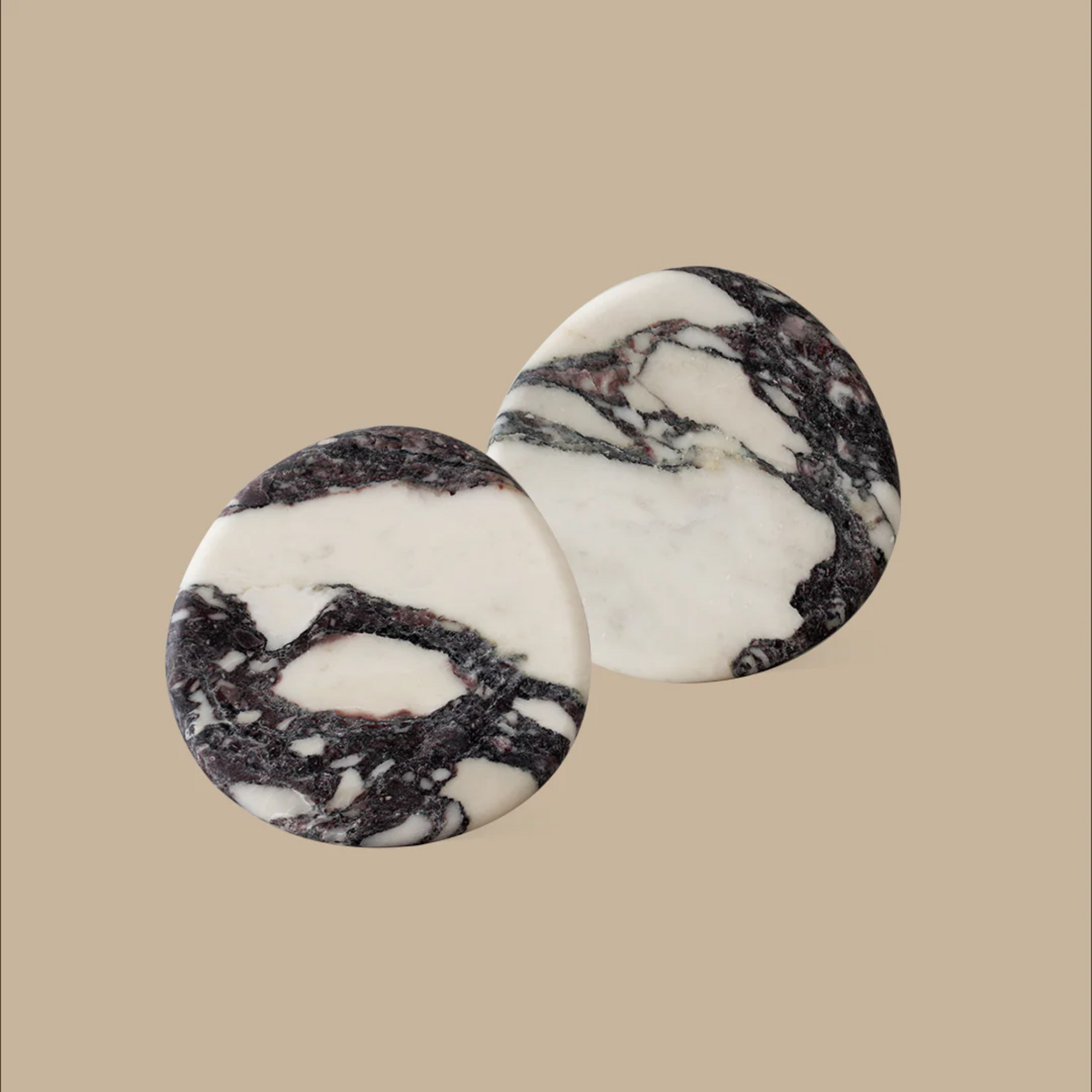 Stone Coaster Set - Calacatta Viola