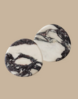 Stone Coaster Set - Calacatta Viola