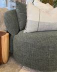 Evans Moss Green Swivel Chair