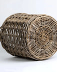 Wicka Lido Round Herringbone Kubu Basket