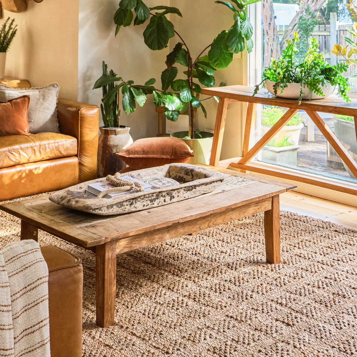 Zebra Armstrong Natural Tile Jute Rug