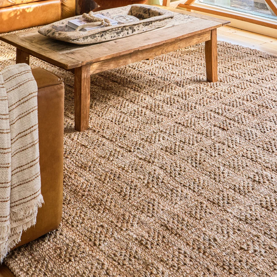 Zebra Armstrong Natural Tile Jute Rug