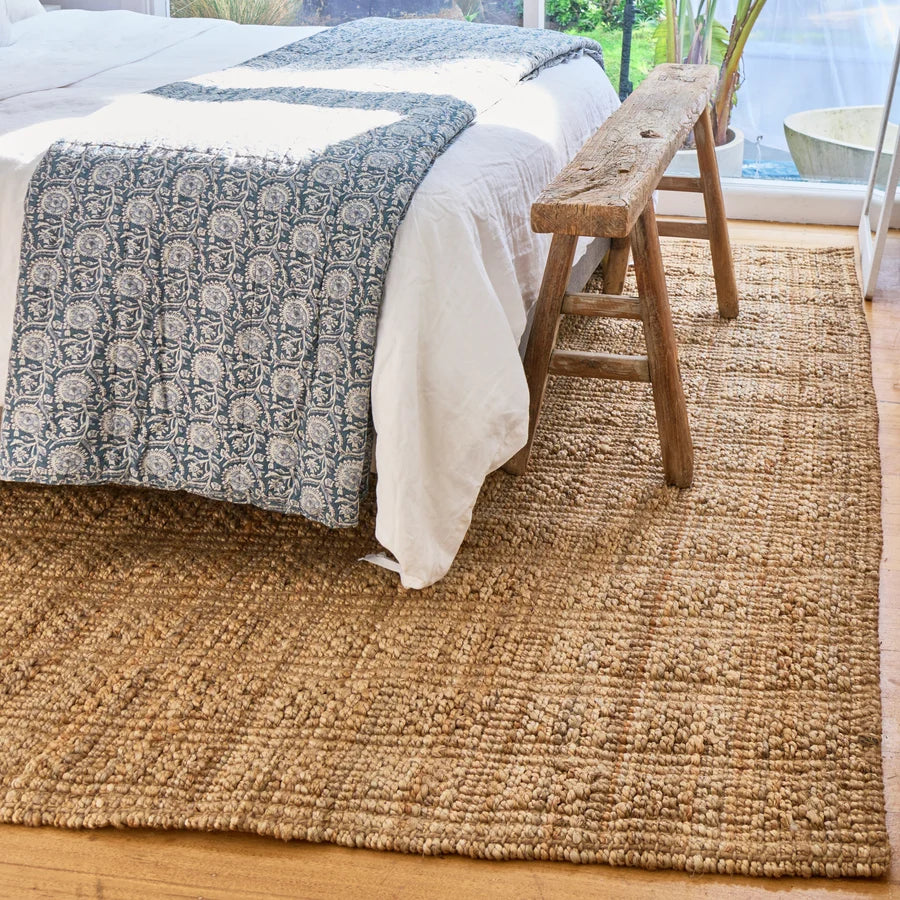 Zebra Armstrong Natural Tile Jute Rug