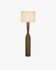 Callum Timber Floor Lamp with Linen Shade