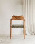 Vivica Dining Chair - Olive Leather