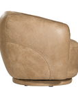 Lucca Swivel Chair | Enoki Brown | by Uniqwa Collections