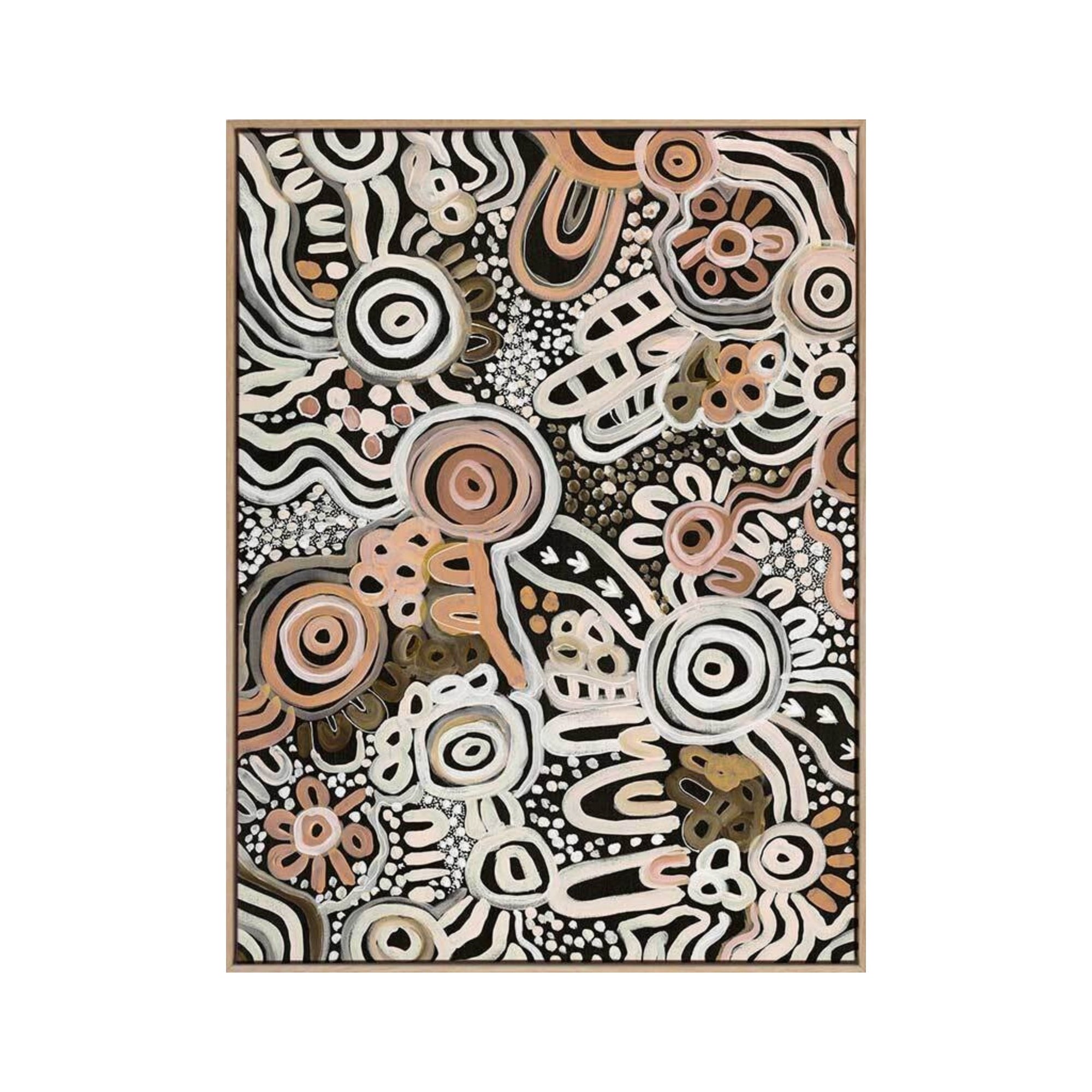 Aboriginal Collection - My Country Art Print - Nude