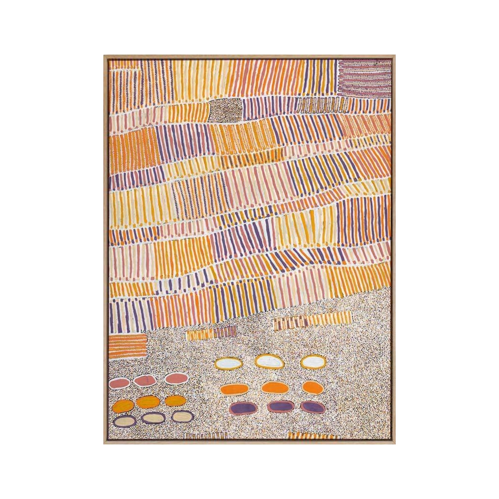 Aboriginal Collection - Lupul Orange Canvas Art Print