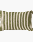 Quinn Olive Reversible Linen Cushion