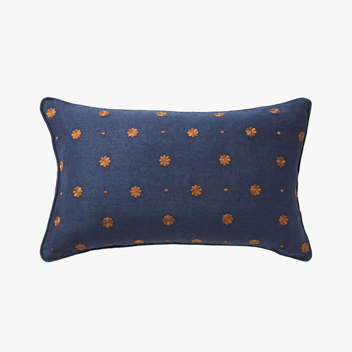 Bonita Indigo Pure Linen Cushion