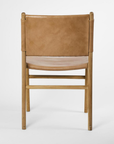 Kempsey Leather Backed Dining Chair - Toffee