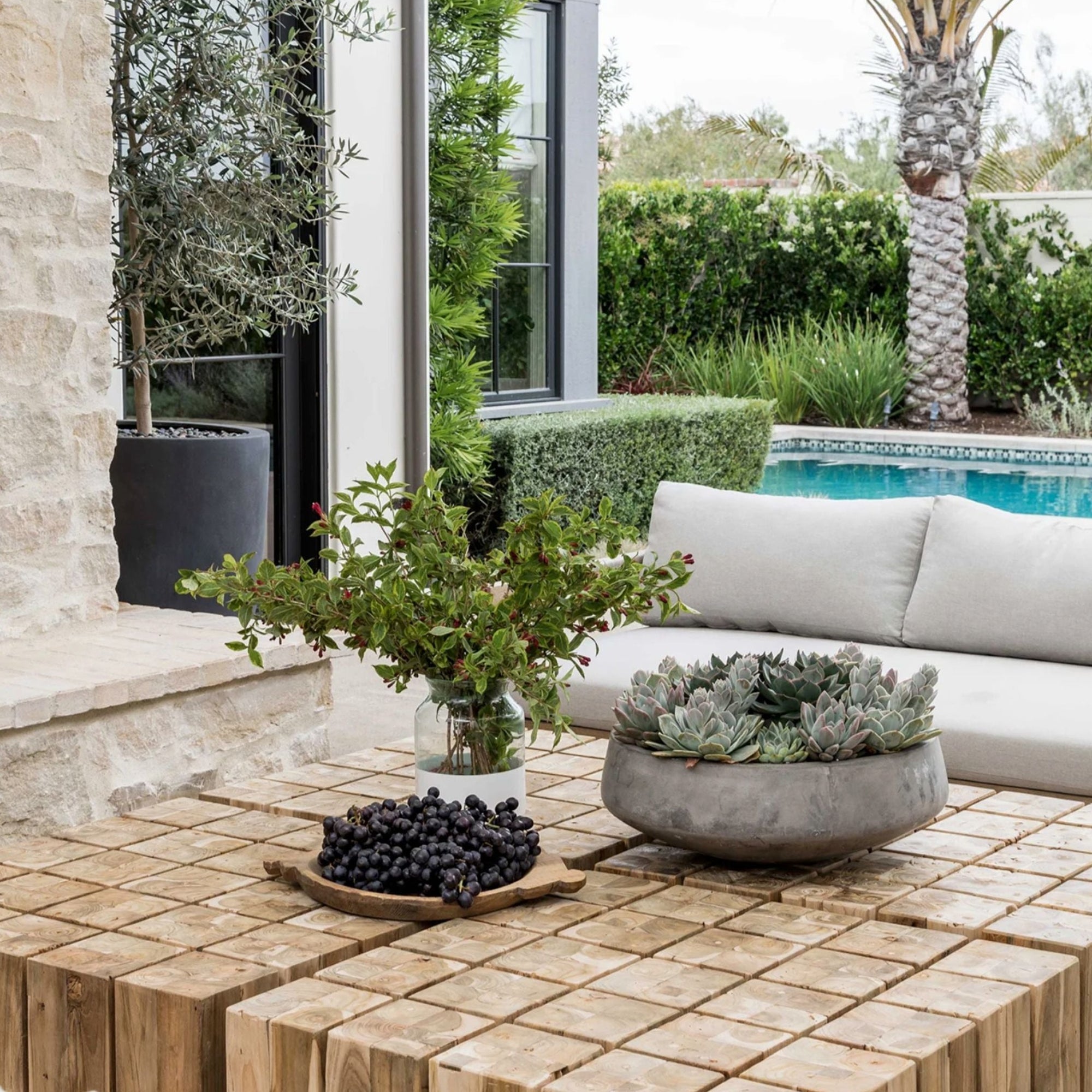 Uniqwa Hamali Block Coffee Table - Natural