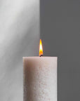 Textured Pillar Candles - Sandstone