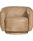 Lucca Swivel Chair | Enoki Brown | by Uniqwa Collections