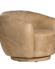 Lucca Swivel Chair | Enoki Brown | by Uniqwa Collections