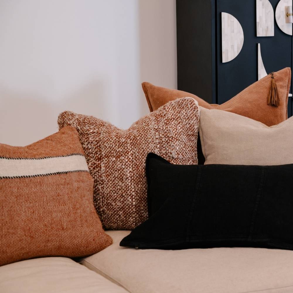 Eadie Wabi Recycled Linen Cushion
