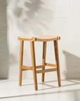 Avel Natural Leather Barstool