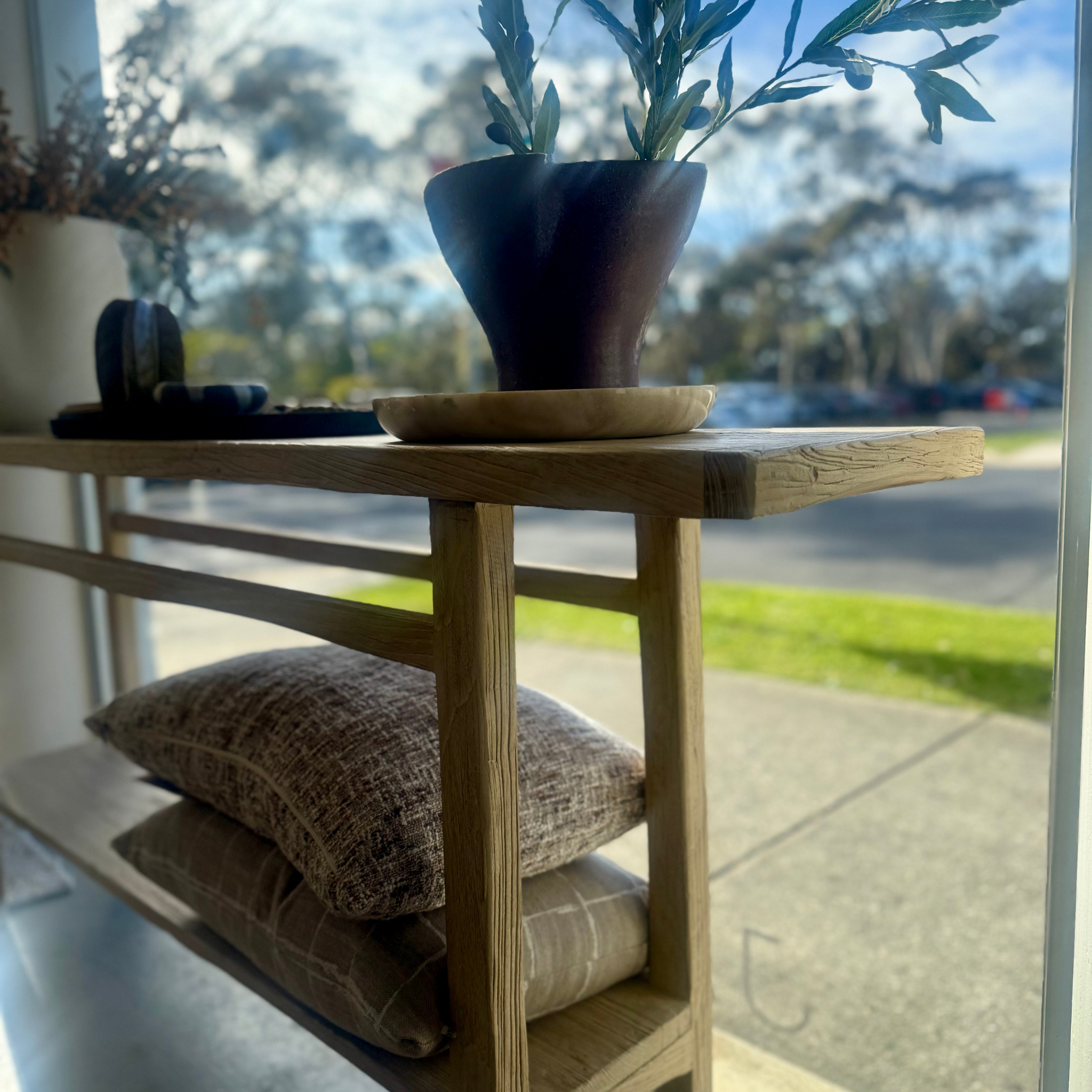 Vintage Elm Console