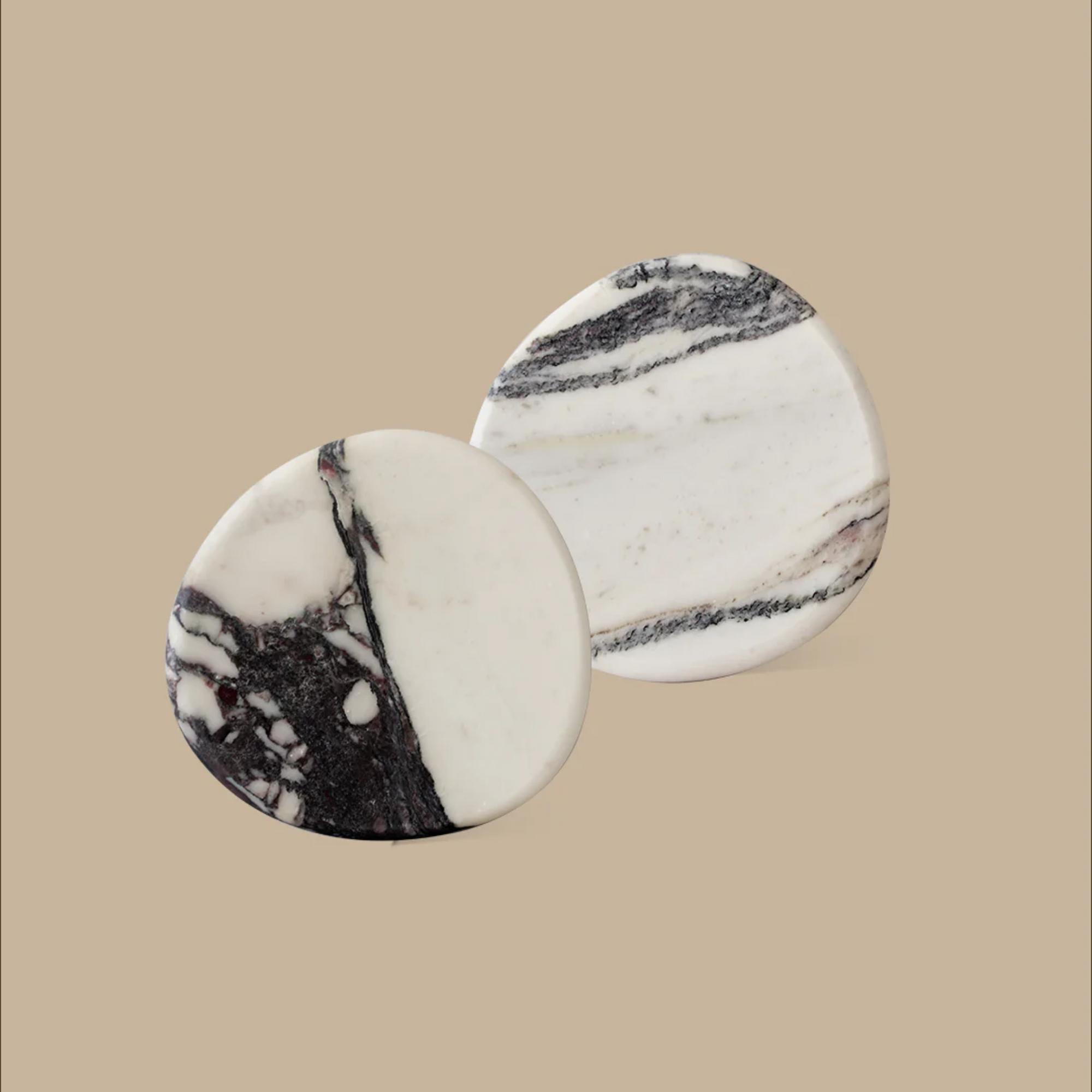 Stone Coaster Set - Calacatta Viola