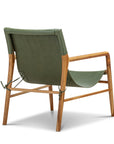 Shore Leather Sling Chair - Olive
